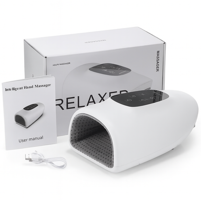 Electric Hand Massager 3 Modes Airbag Hot Compress Massager Air Compression Vibration Massage for Finger Palm Fatigue Relieve