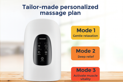 Electric Hand Massager 3 Modes Airbag Hot Compress Massager Air Compression Vibration Massage for Finger Palm Fatigue Relieve