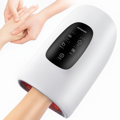 Electric Hand Massager 3 Modes Airbag Hot Compress Massager Air Compression Vibration Massage for Finger Palm Fatigue Relieve