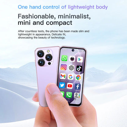 XS19 3.88" Mini Smartphone 2GB RAM 16GB ROM Android10.0 Face Recognition Unlock 3G Small Mobile Phone