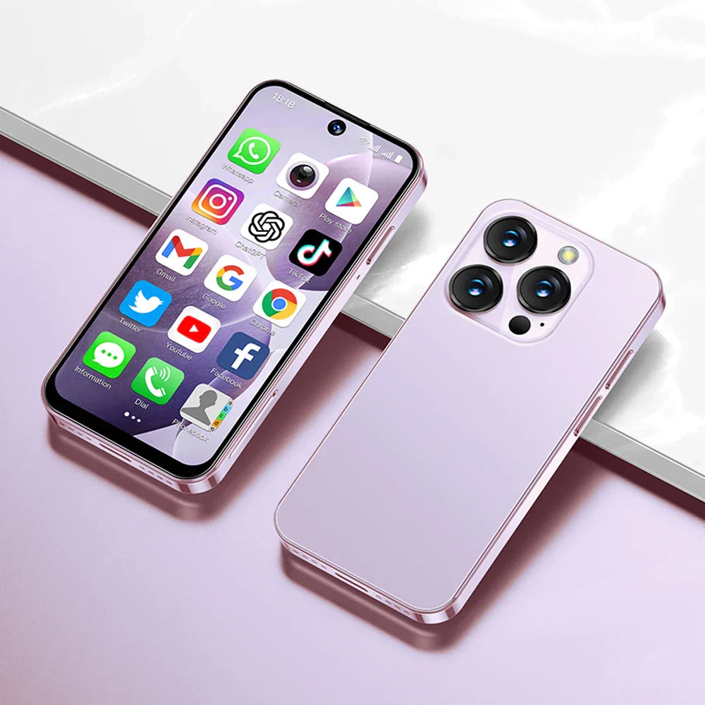 XS19 3.88" Mini Smartphone 2GB RAM 16GB ROM Android10.0 Face Recognition Unlock 3G Small Mobile Phone