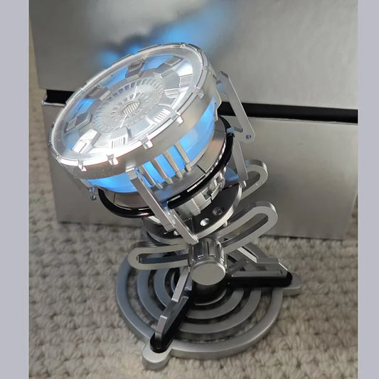 Iron Man V3 Arc Reactor Mk3 Action Figure with LED Light HCMY Edition Alloy Modle Toy Room Desktop Decor Collection Adult Gift