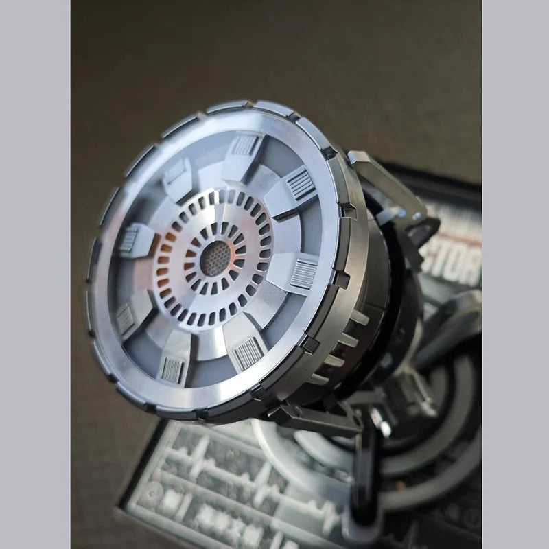 Iron Man V3 Arc Reactor Mk3 Action Figure with LED Light HCMY Edition Alloy Modle Toy Room Desktop Decor Collection Adult Gift