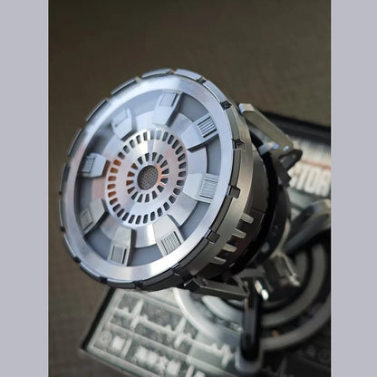 Iron Man V3 Arc Reactor Mk3 Action Figure with LED Light HCMY Edition Alloy Modle Toy Room Desktop Decor Collection Adult Gift