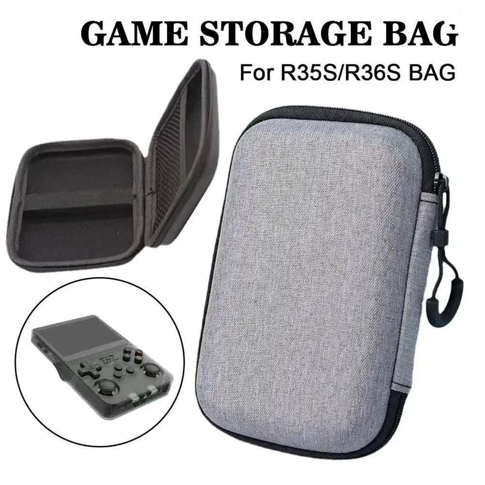 3.5Inch Handheld Game Console Case for Miyoo Mini plus R35S RG35XX RG35XX plus XU10 Protective Travel Retro Mini Playe C2H8