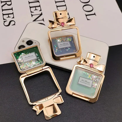 Rhinestone Perfume Mobile Phone Stand Desktop Bracket Magsafe Cellphone Grip Phone Accessories Phone Stand Holder Adhesive Style