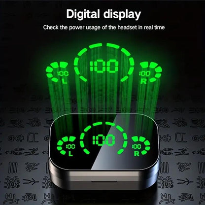 In-Ear Design Wireless High Quality Headphoneswireless In-Ear Headphones with LED Batteryindicator, Touch Controls, Sound Lsolation, Formusic Gaming Sports, True Wireless Earbudsheadset