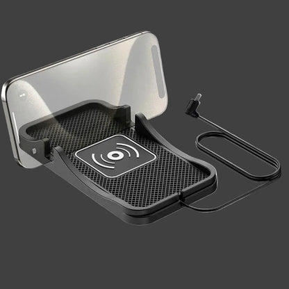 Wireless Car Charger Wireless Phone Charger Mat for Auto Cordless Phone Charger Non-Slip Cell Phone Charger Pad for Car Home