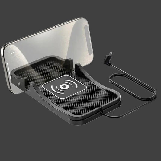 Wireless Car Charger Wireless Phone Charger Mat for Auto Cordless Phone Charger Non-Slip Cell Phone Charger Pad for Car Home