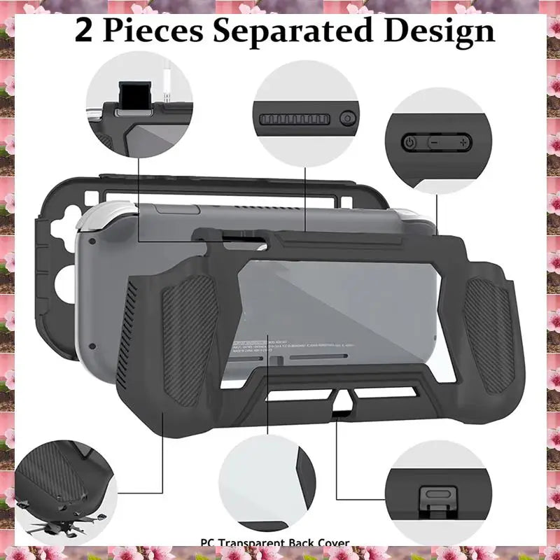 2025 Game Accessories Pack for Switch Lite Protection Shell Case Cover for NS Switch Lite Grip Holder Case,Game Accessories Pack