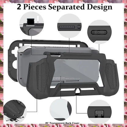 2025 Game Accessories Pack for Switch Lite Protection Shell Case Cover for NS Switch Lite Grip Holder Case,Game Accessories Pack