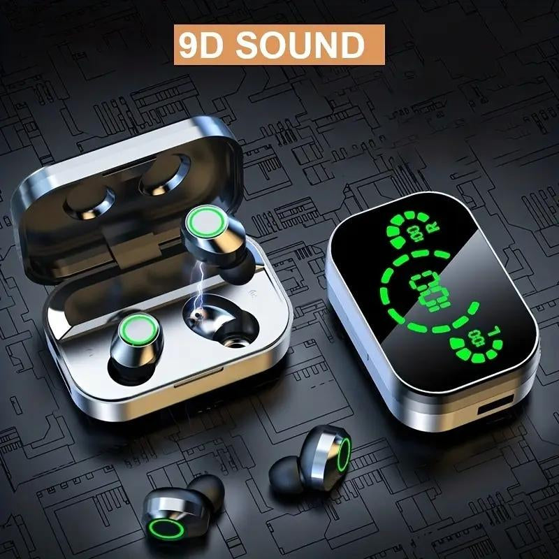 In-Ear Design Wireless High Quality Headphoneswireless In-Ear Headphones with LED Batteryindicator, Touch Controls, Sound Lsolation, Formusic Gaming Sports, True Wireless Earbudsheadset