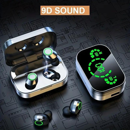 In-Ear Design Wireless High Quality Headphoneswireless In-Ear Headphones with LED Batteryindicator, Touch Controls, Sound Lsolation, Formusic Gaming Sports, True Wireless Earbudsheadset