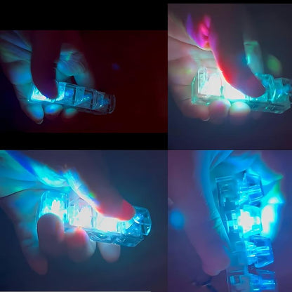 Stress-Relieving Toy Mechanical Keyboard, Crystal Keycaps with LED Lights, Transparent Design, Keyboard Keychain