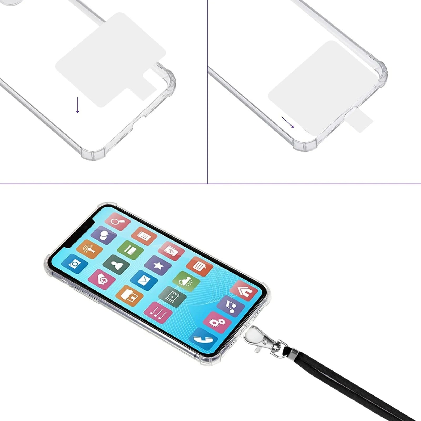 NEW Universal Adjustable Phone Lanyard Strap Mobile Phone Hanging Rope Neck Straps Anti-Lost Lanyards Cell Phone Accessories